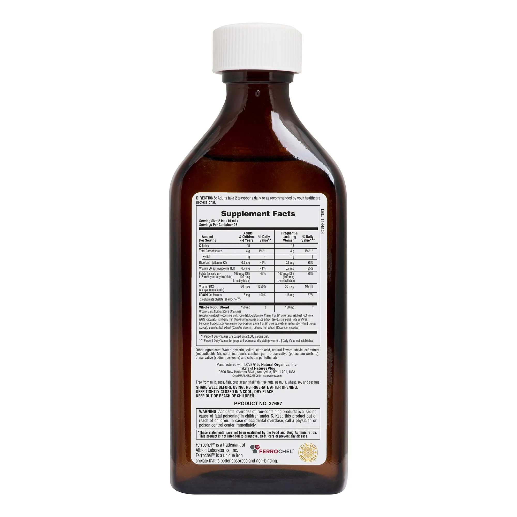 Nature's Plus HEMA-PLEX® Liquid Iron 8.5oz - Image 2