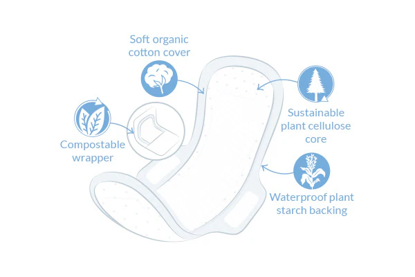 Natracare Ultra Regular Pads with wings - Image 3
