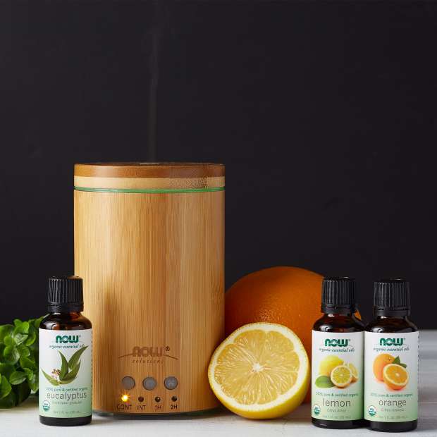 NOW Ultrasonic Real Bamboo Essential Oil Diffuser - Image 5