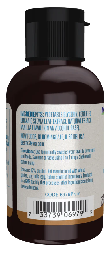 NOW BetterStevia® Liquid, French Vanilla (2 fl oz) - Image 3