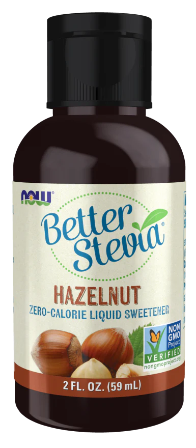 NOW BetterStevia® Liquid, Hazelnut (2 fl oz)