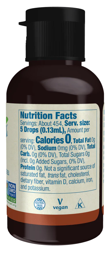 NOW BetterStevia® Liquid, Hazelnut (2 fl oz) - Image 2