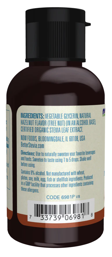 NOW BetterStevia® Liquid, Hazelnut (2 fl oz) - Image 3