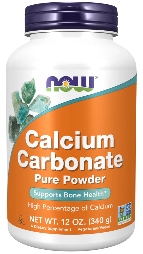 NOW Calcium Carbonate Powder (12 oz)