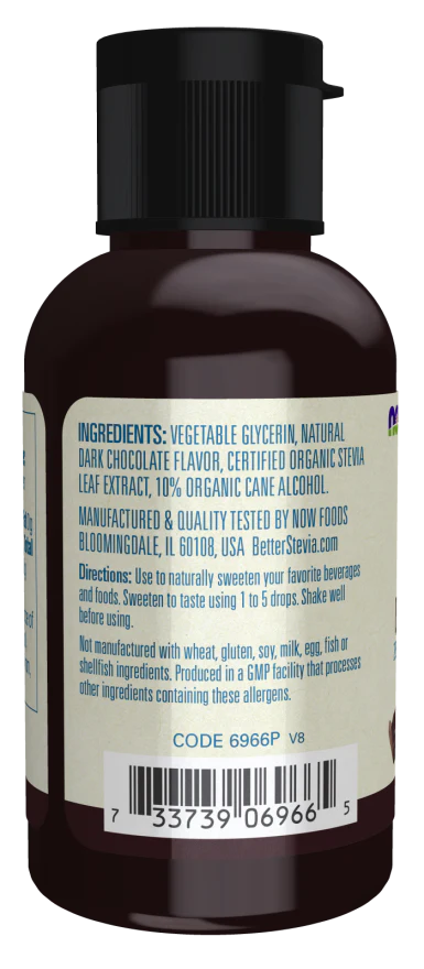 NOW BetterStevia® Liquid, Dark Chocolate (2 fl oz) - Image 3