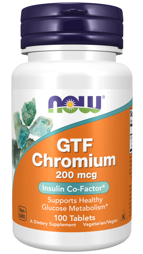 NOW GTF Chromium 200 mcg (100 Tablets)