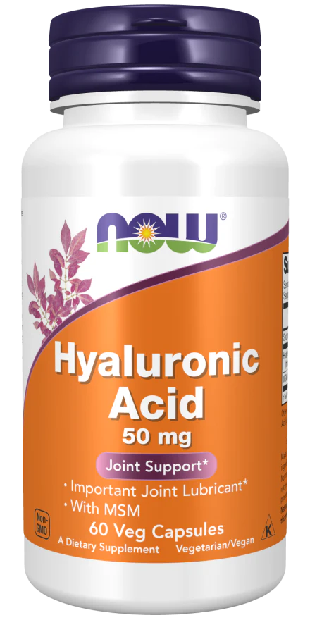 NOW Hyaluronic Acid 50 mg (60 Veg Caps)