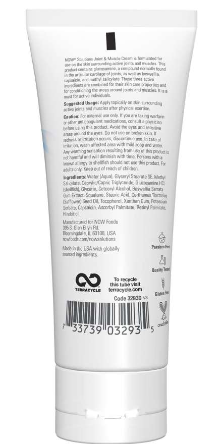 NOW Joint & Muscle Cream (4 fl oz) - Image 2
