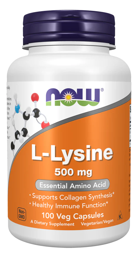 NOW L-Lysine 500 mg Veg Capsules