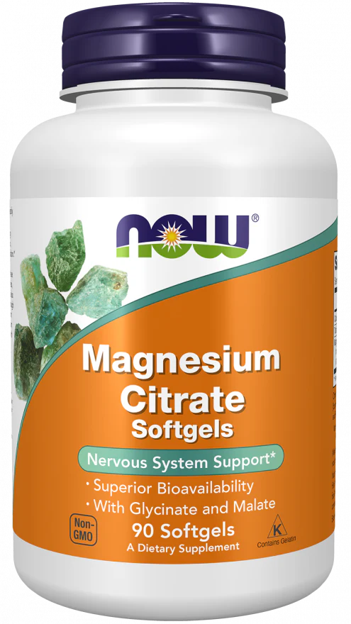 NOW Magnesium Citrate (90 Softgels)