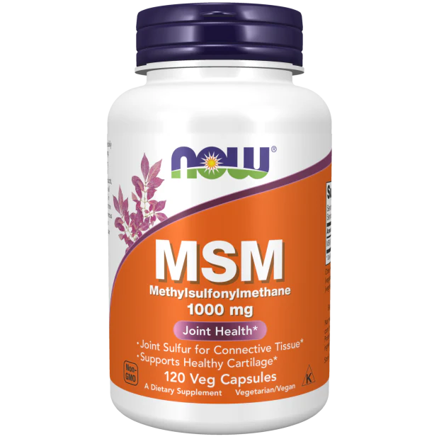 NOW MSM 1000 mg (120 Veg Caps)