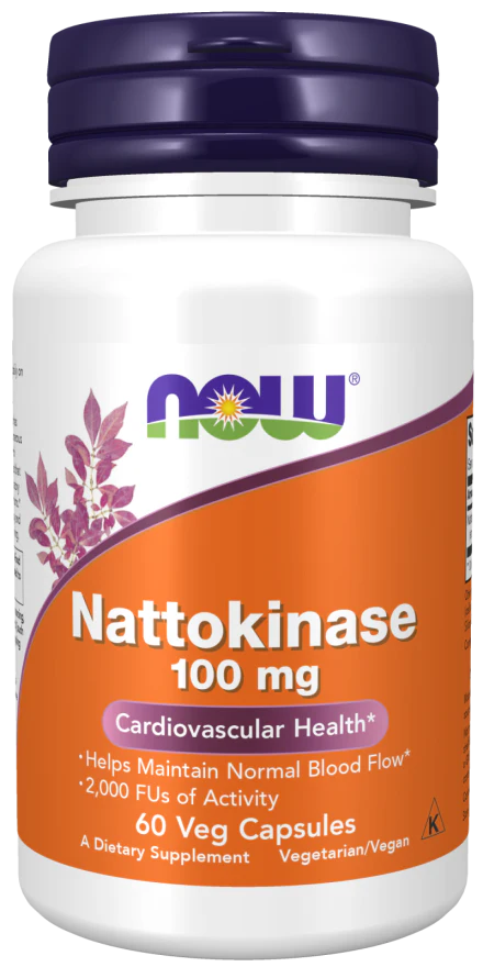 NOW Nattokinase 100 mg (60 Veg Caps)