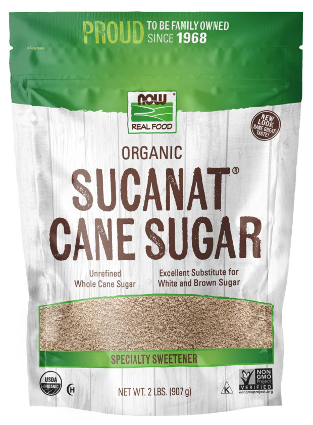 NOW Organic Sucanat® Cane Sugar (2 lb)