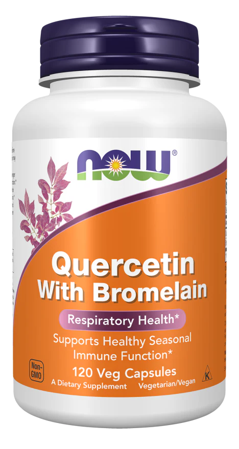 NOW Quercetin With Bromelain (120 Veg Caps)