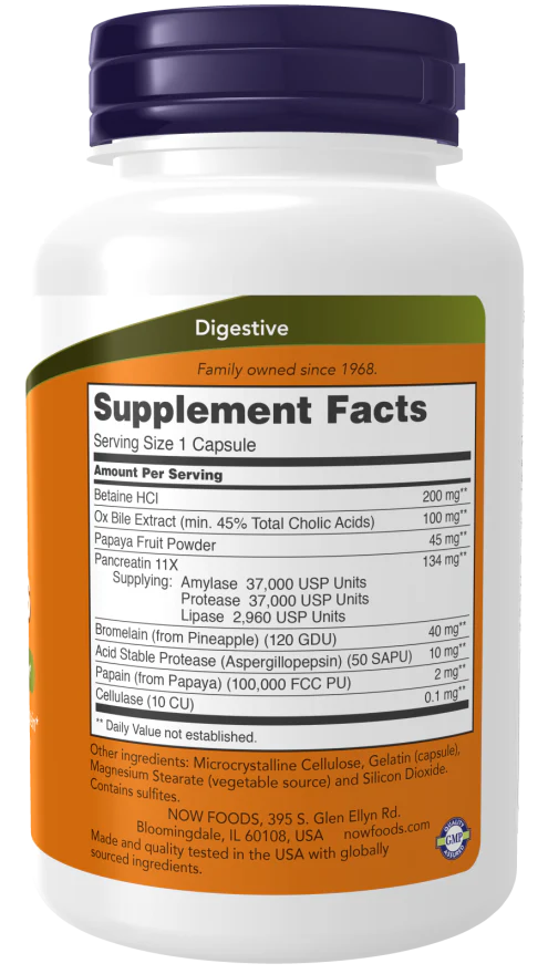 NOW Super Enzymes (90 Caps) - Image 2