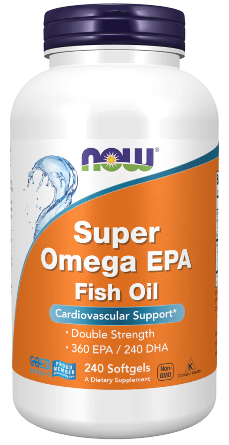 NOW Super Omega EPA Fish Oil, Double Strength (240 Softgels)