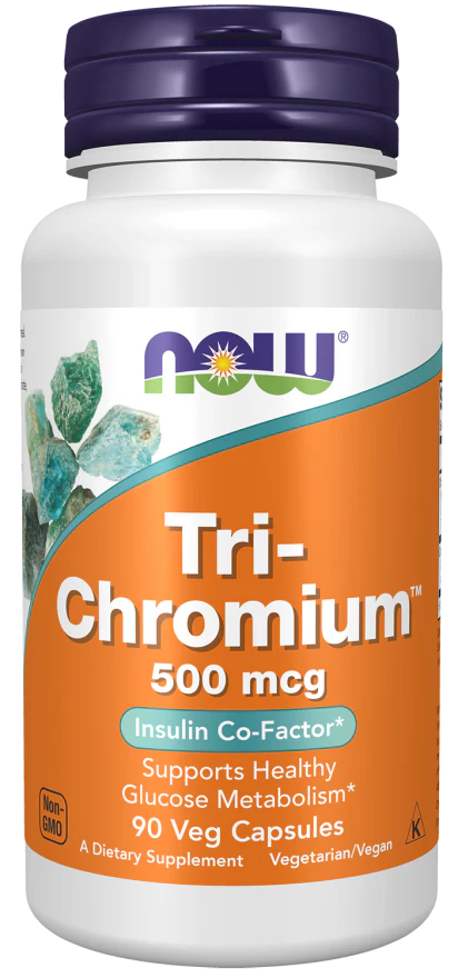NOW Tri-chromium 500mcg (90 Veg Caps)