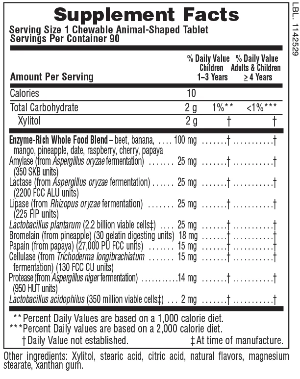Nature's Plus Animal Parade® Tummy Zyme™ Children's Chewables - Image 2