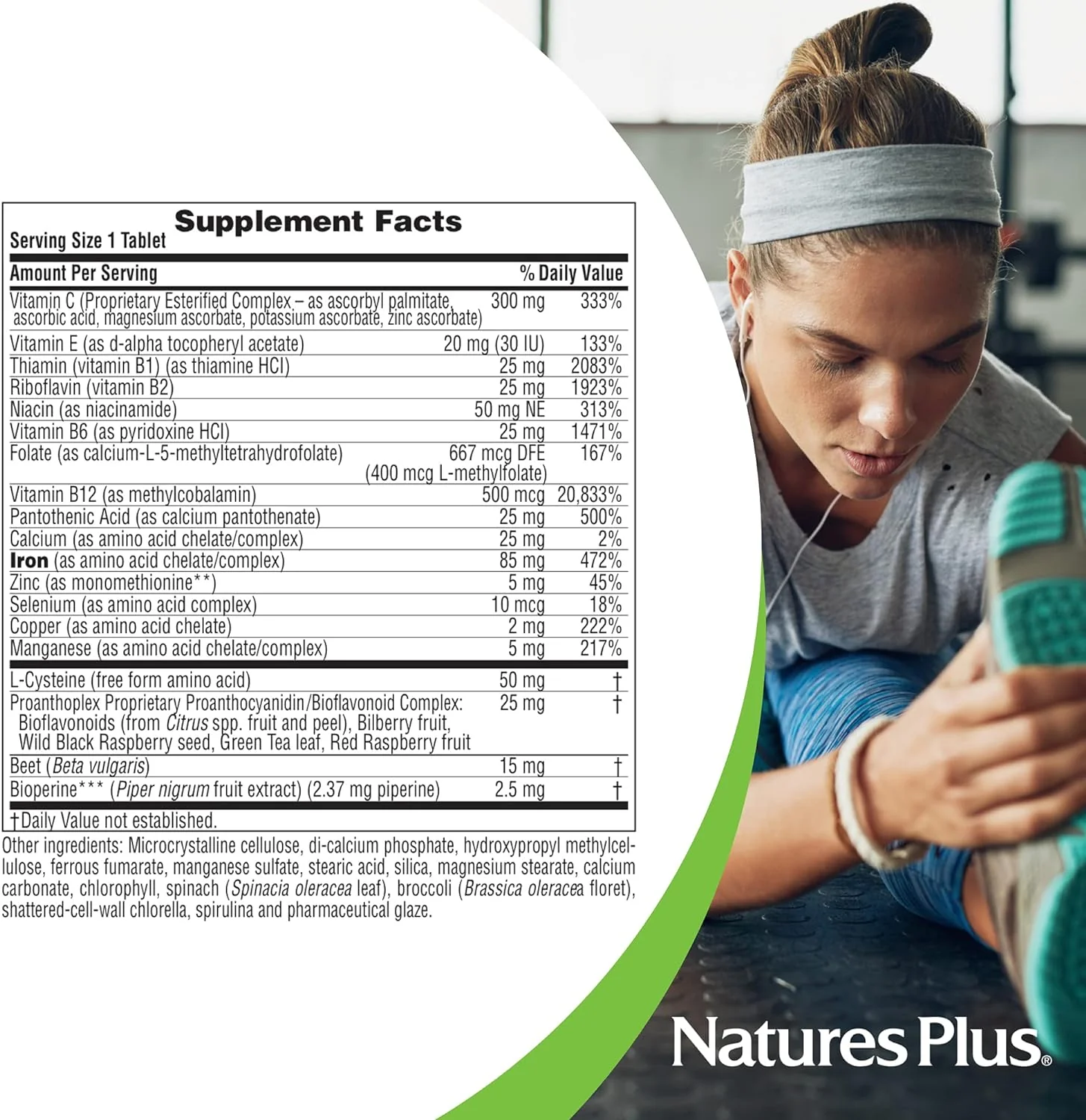 Nature's Plus HEMA-PLEX® Slow-Release Tablets (30 Count) - Image 2