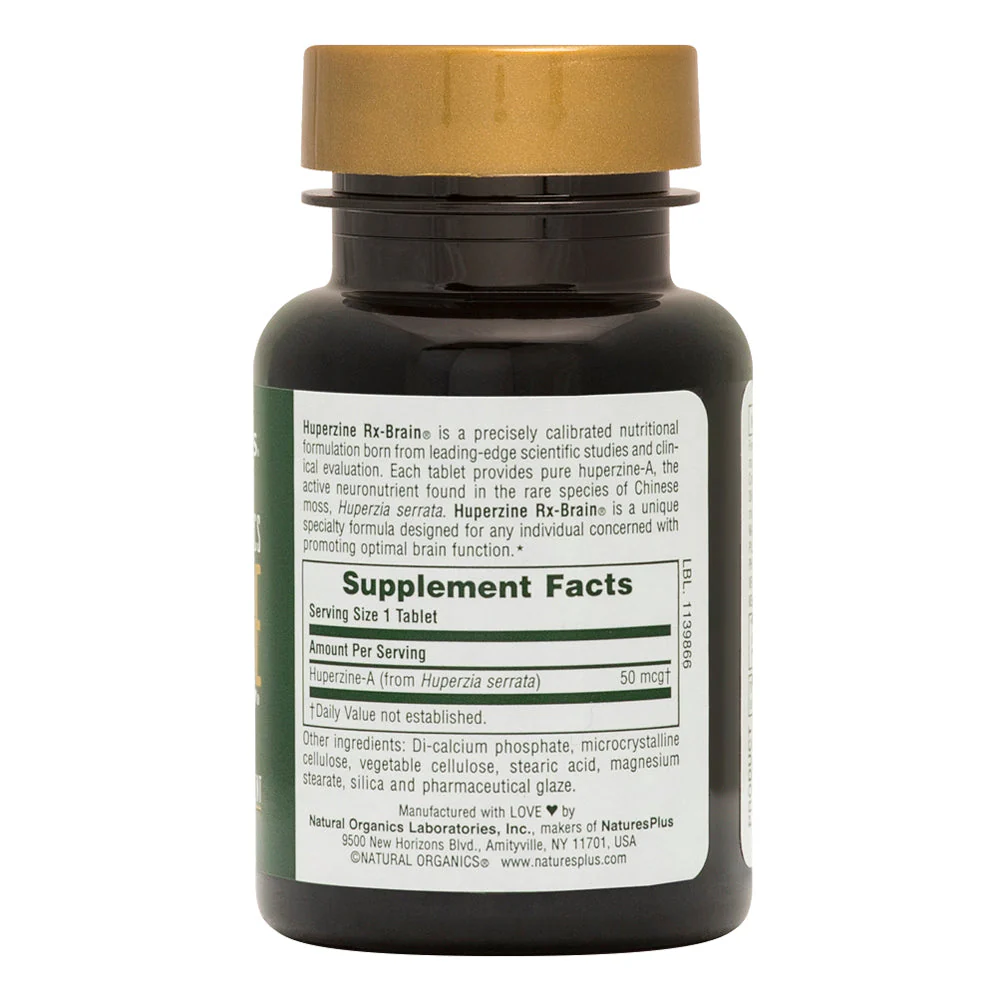 Natures Plus Huperzine Rx-Brain® Tablets - Image 2