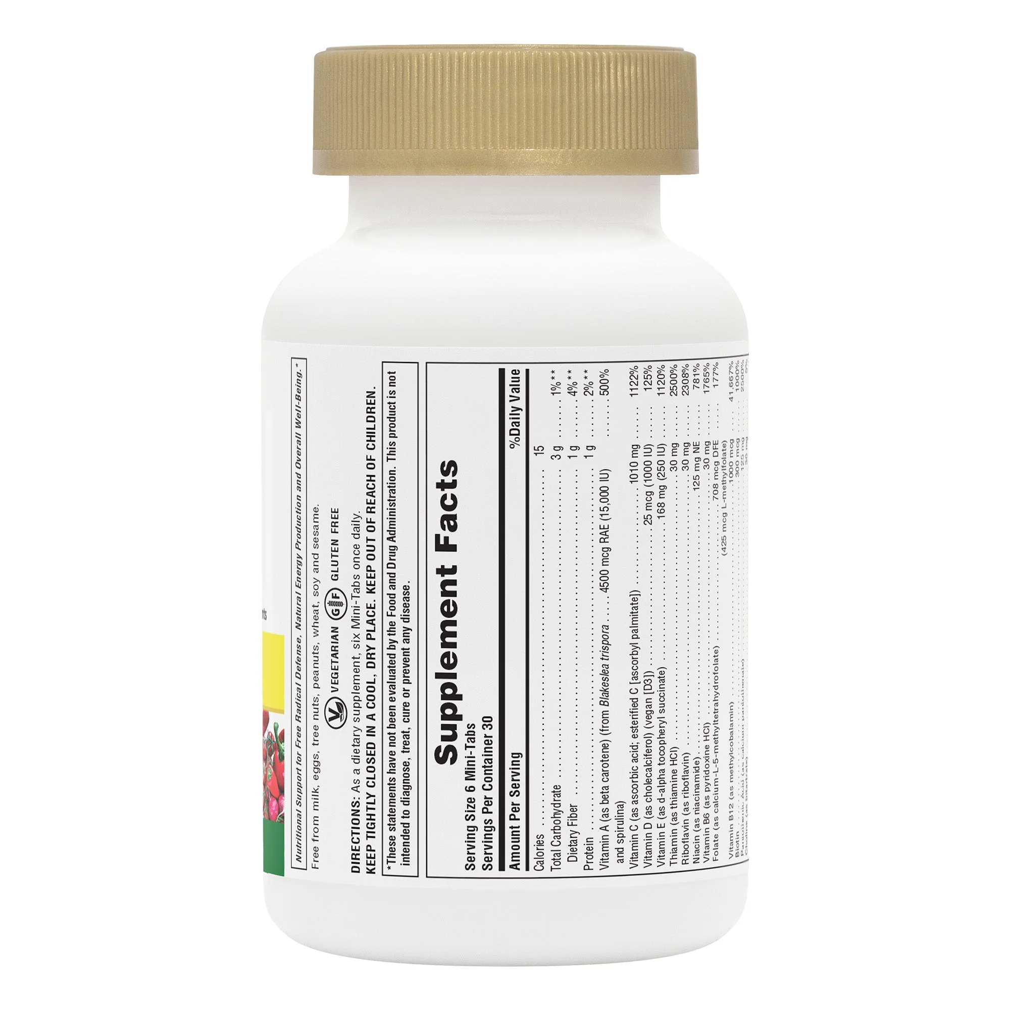 Nature's Plus Source of Life® GOLD Multivitamin Mini-Tabs (180) - Image 2