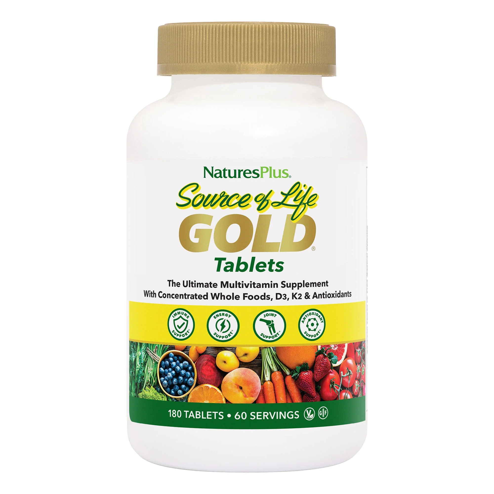 Nature's Plus Source of Life® GOLD Multivitamin Tablets - Image 3