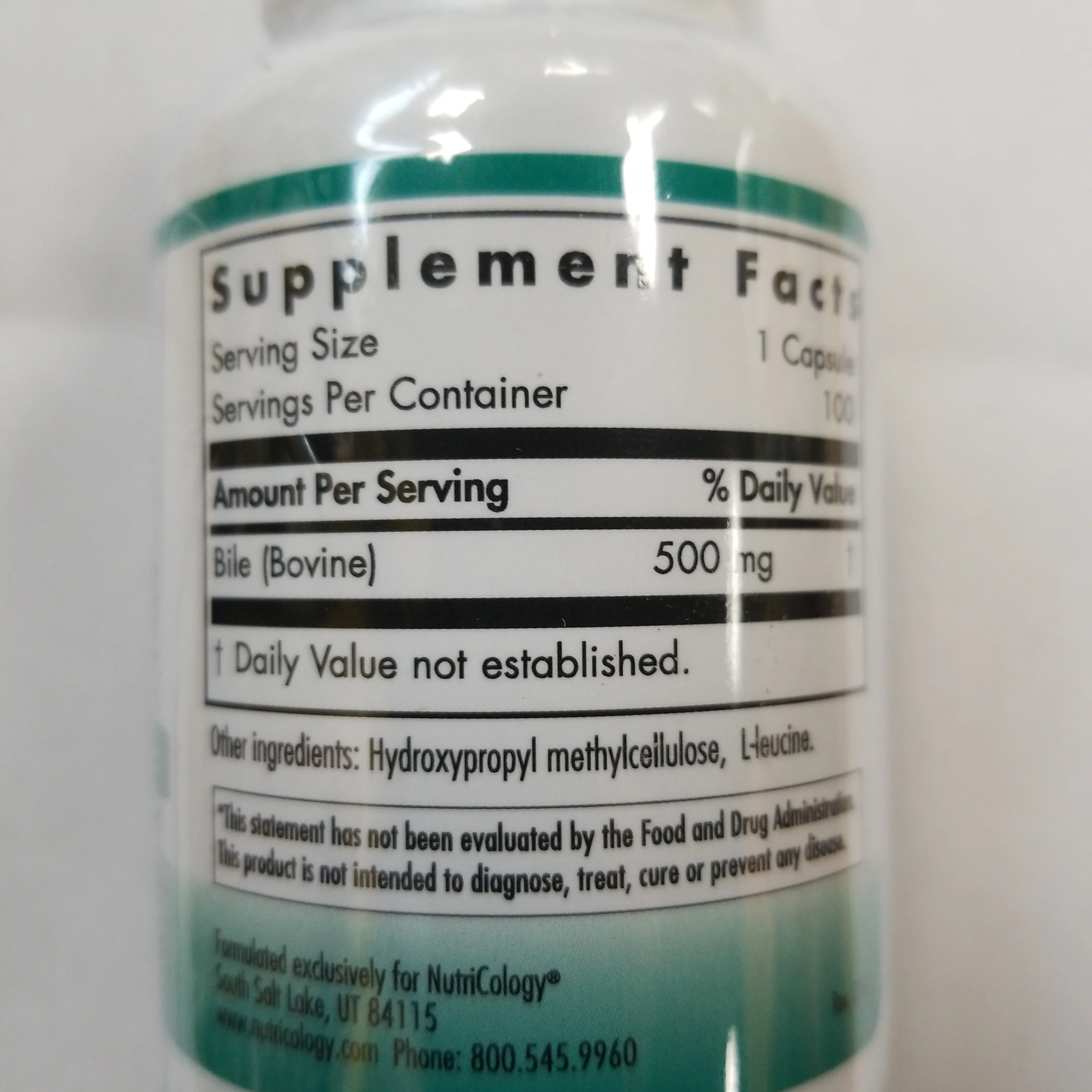 Nutric Ox Bile 500mg - Image 2
