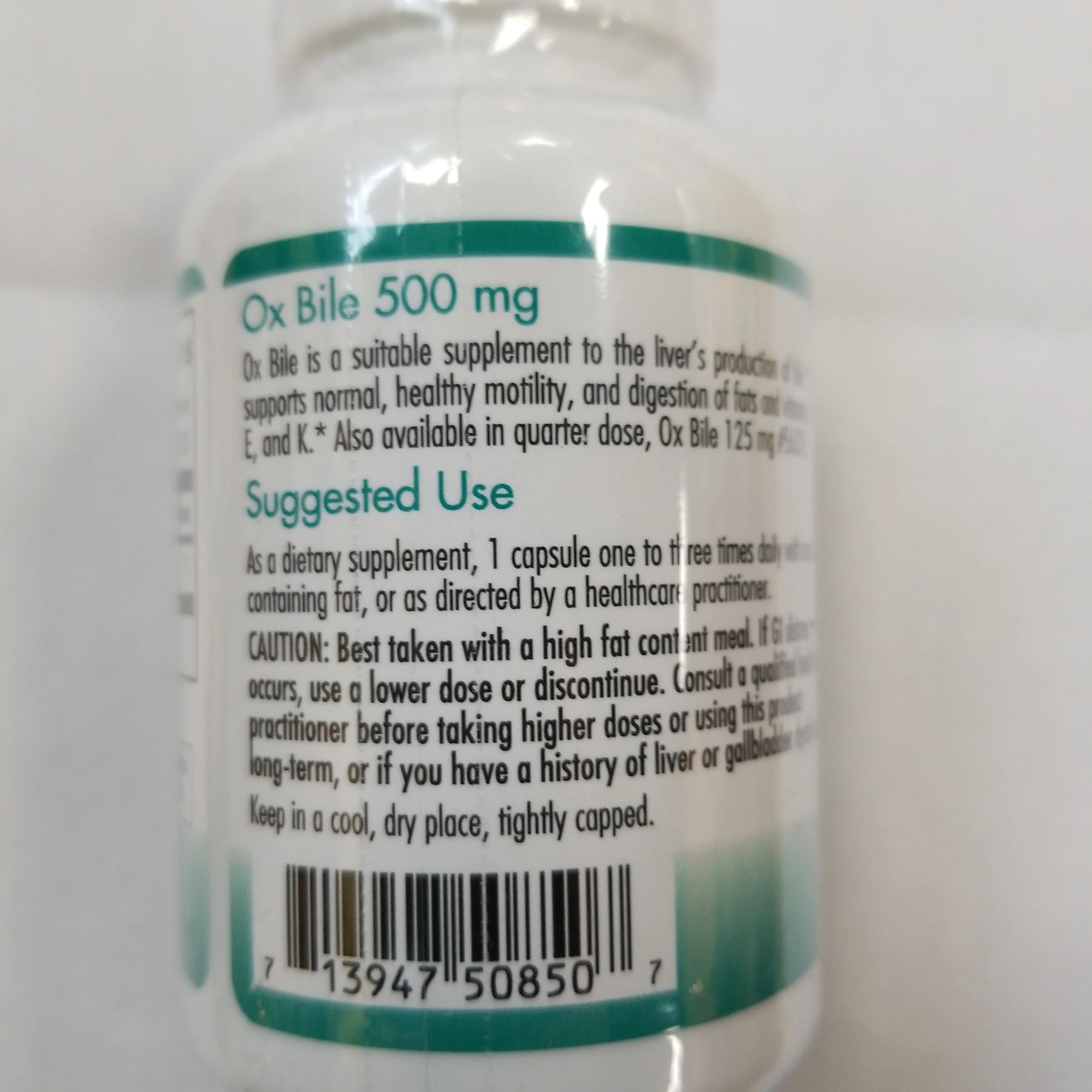 Nutric Ox Bile 500mg - Image 3
