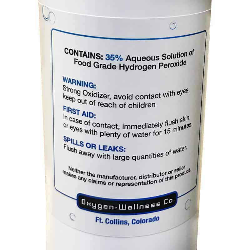Oxygen Wellness Co 35% Food Grade Hydrogen Peroxide (H2O2) - Image 2