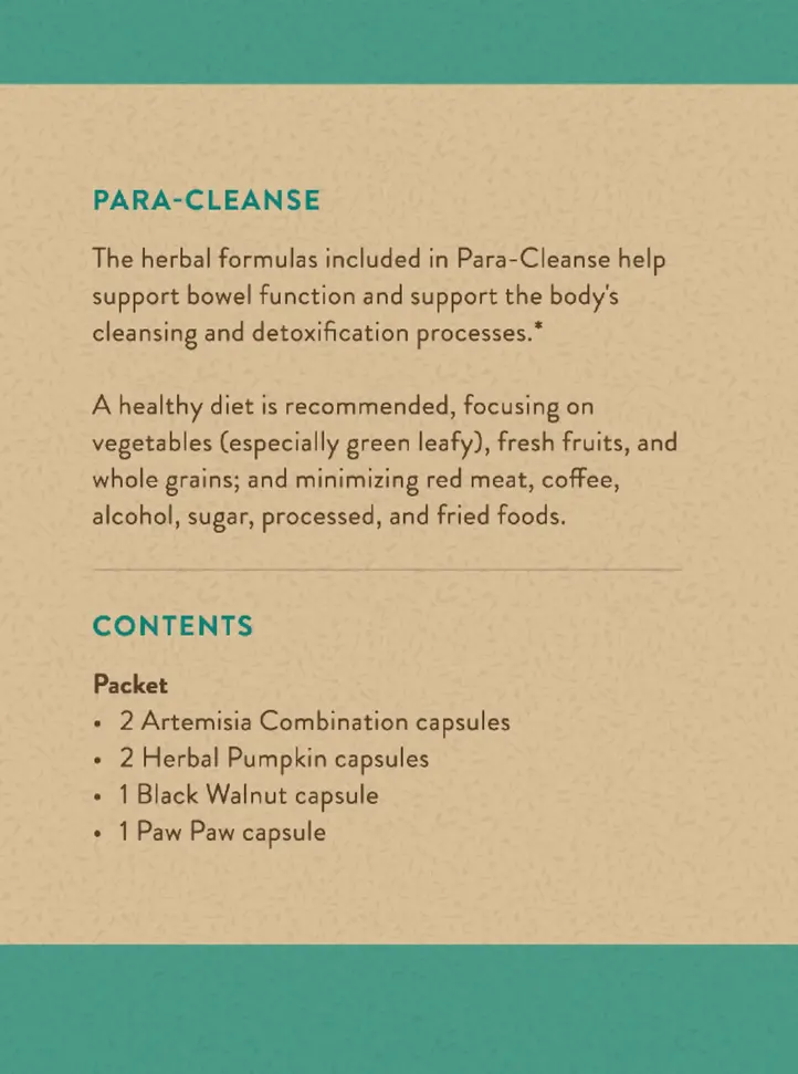 Nature's Sunshine Para-Cleanse 10-Day Program for Targeted Intestinal Support - Image 4