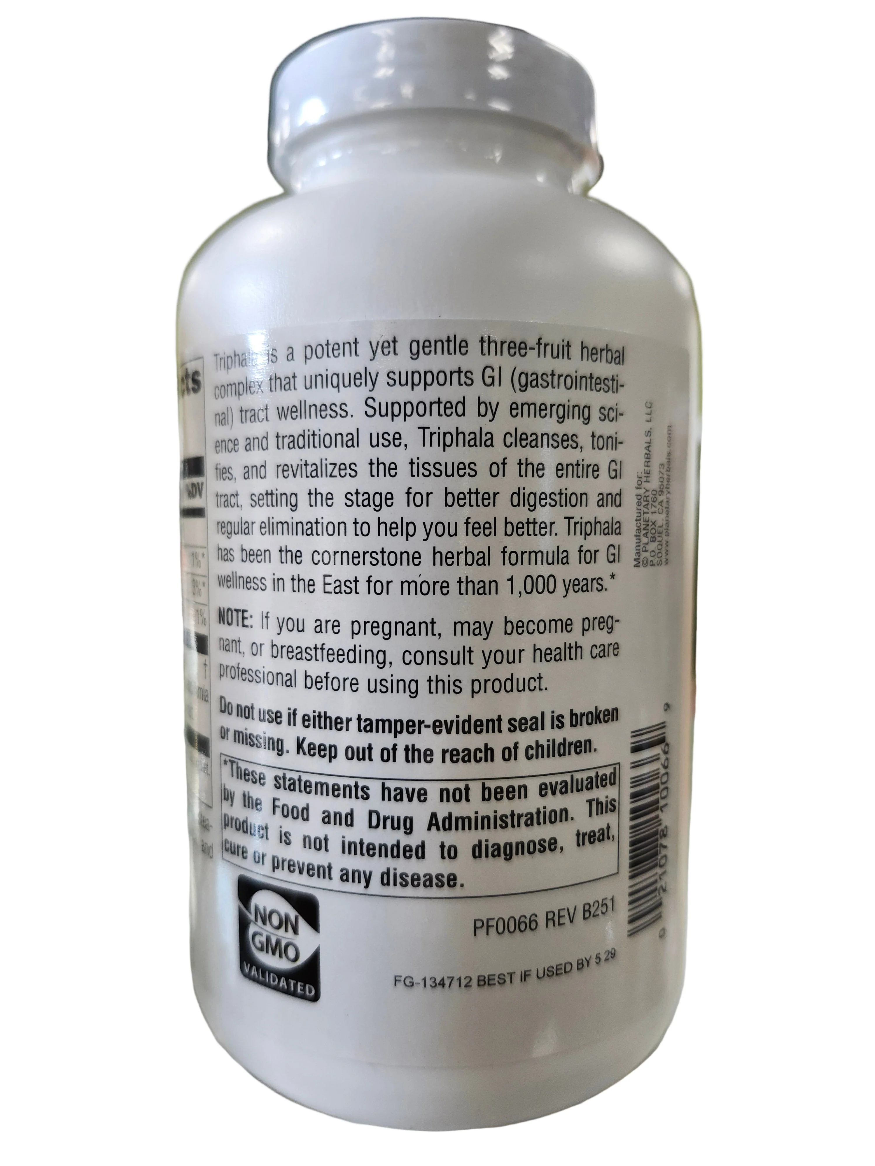 Planetary Herbals Triphala 1000mg (180 Tablets) - Image 3