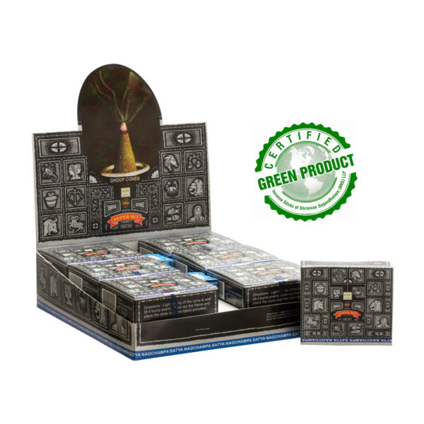 Satya Incense Dhoop Cone (1 box x 12 cones) - Image 3