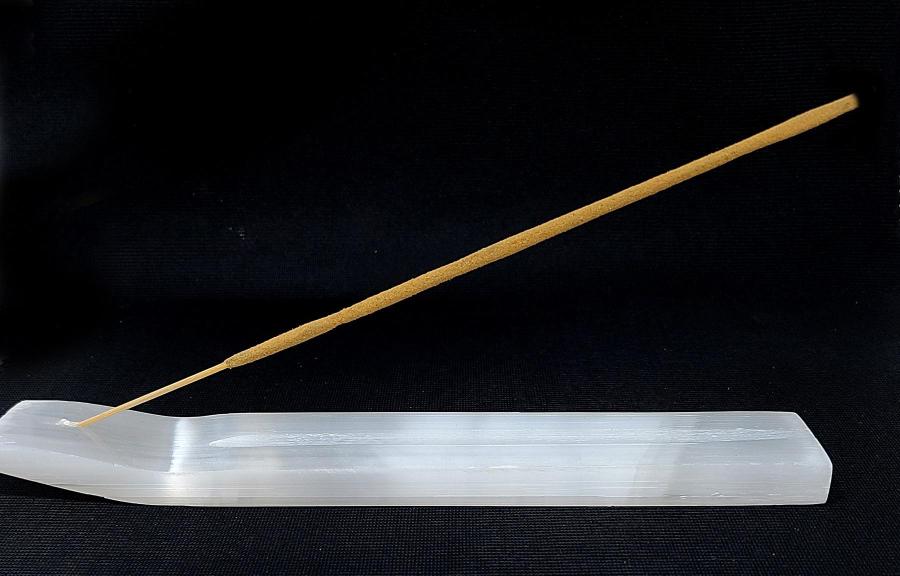 Selenite Incense Burner 7-8"L - Image 4