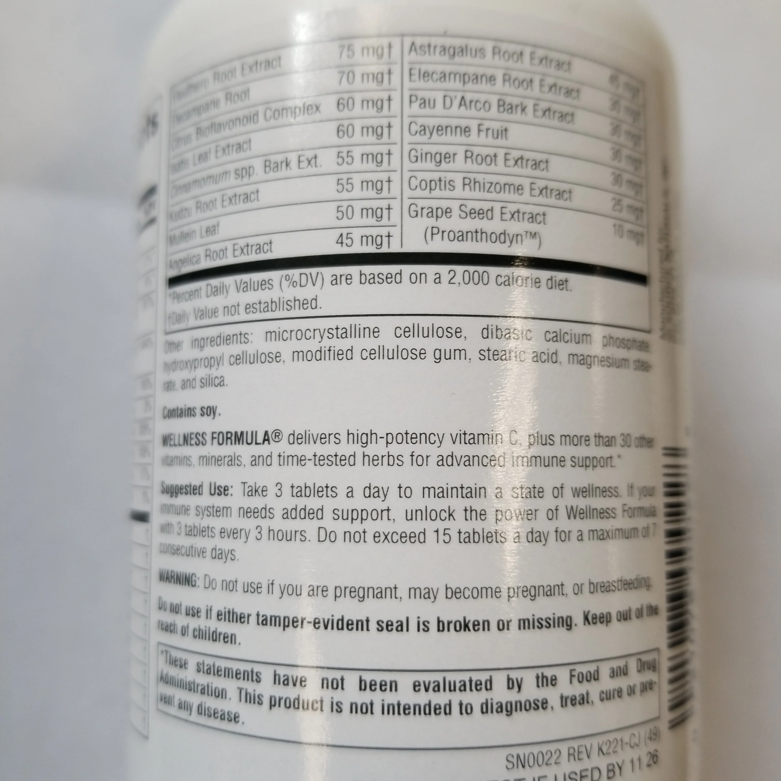 Source Naturals Wellness Formula Tablets - Image 3