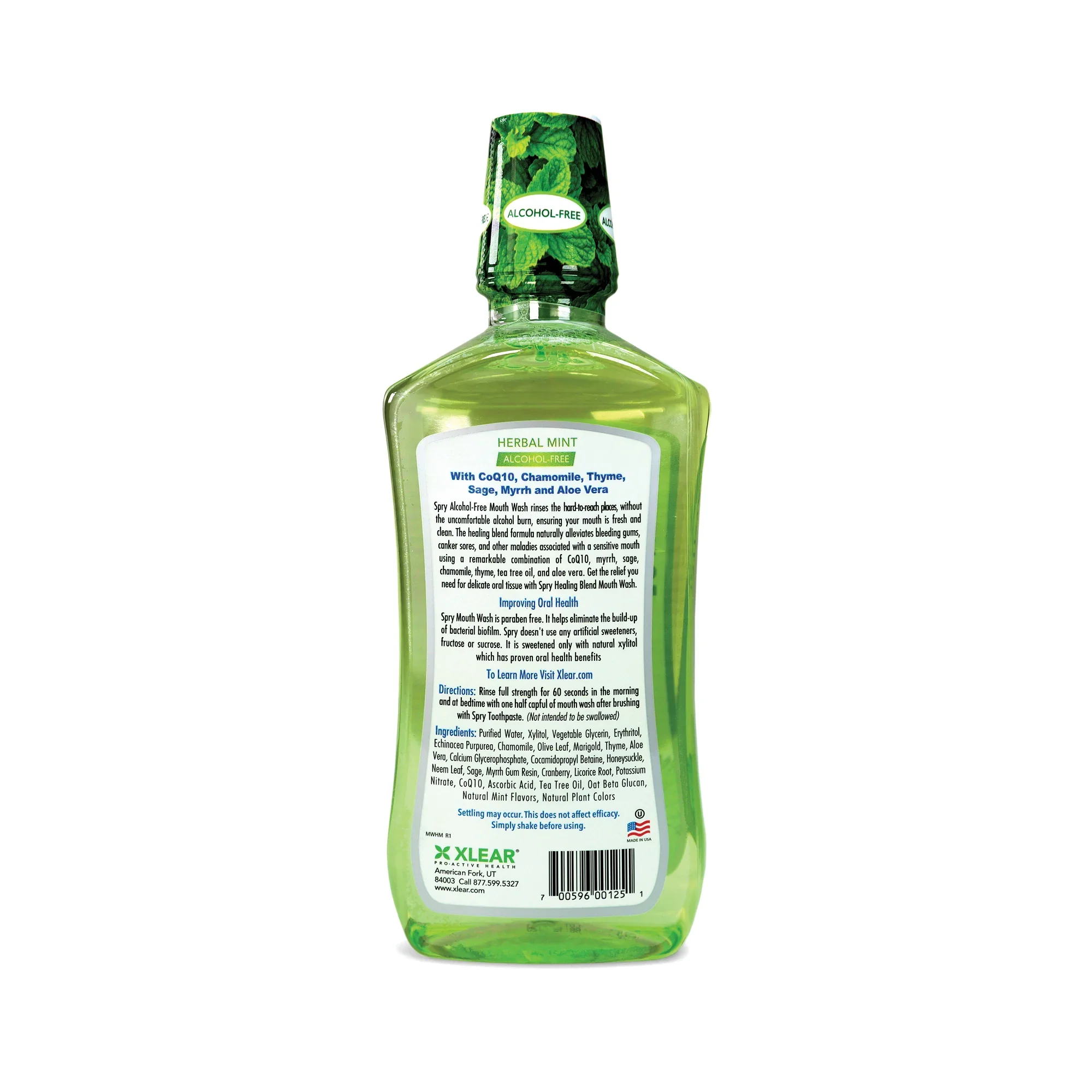 Spry Alcohol-free Herbal Mint Mouth Wash - Image 2