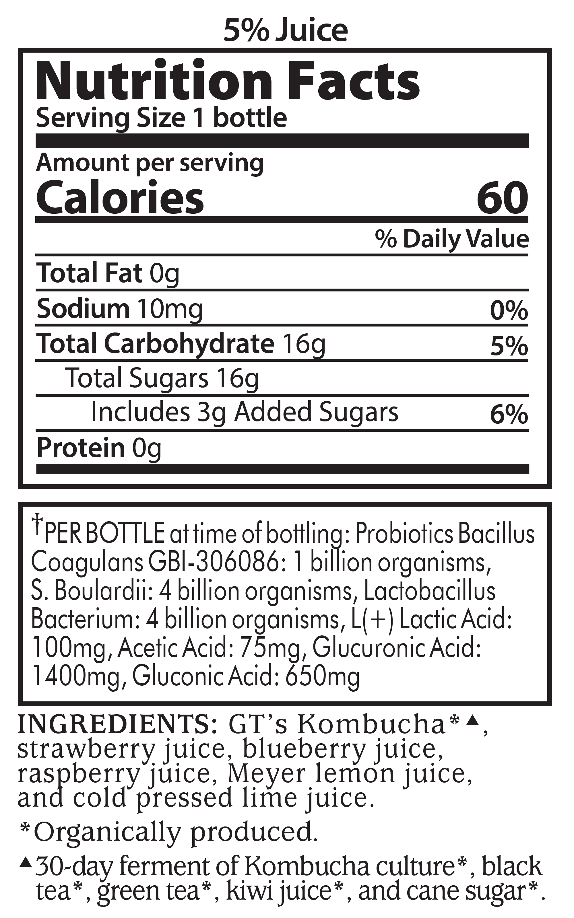 GTs Synergy Lemon Berry 16oz - Image 2