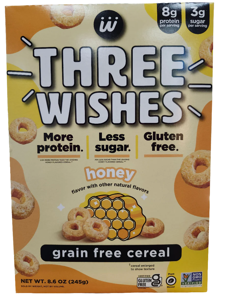 Three Wishes Honey Grain Free Cereal
