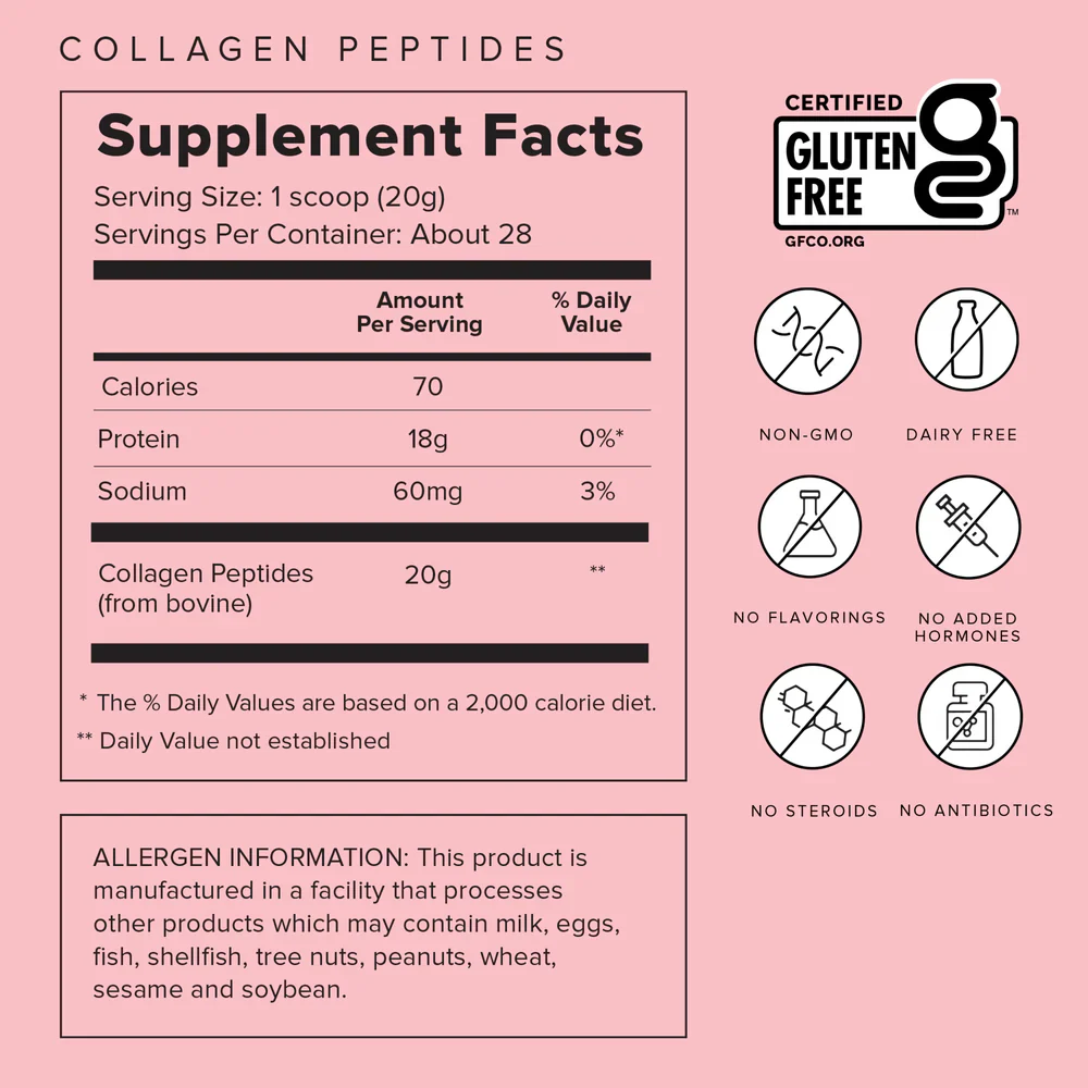 Truvani Grass Fed Collagen Peptides Unflavored 14 Serving - Image 2