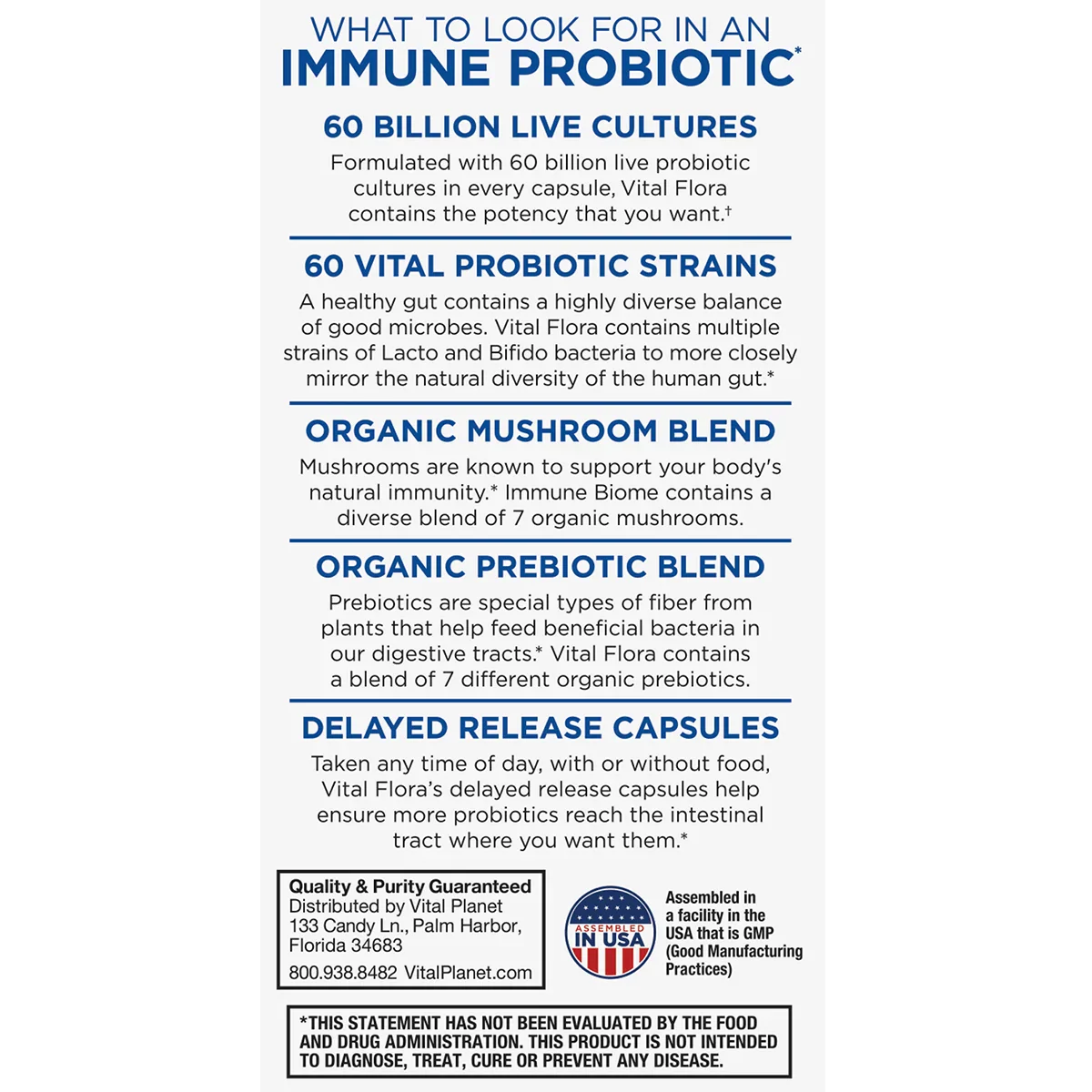 Vital Flora Immune Biome Probiotic (Shelf Stable) - Image 3
