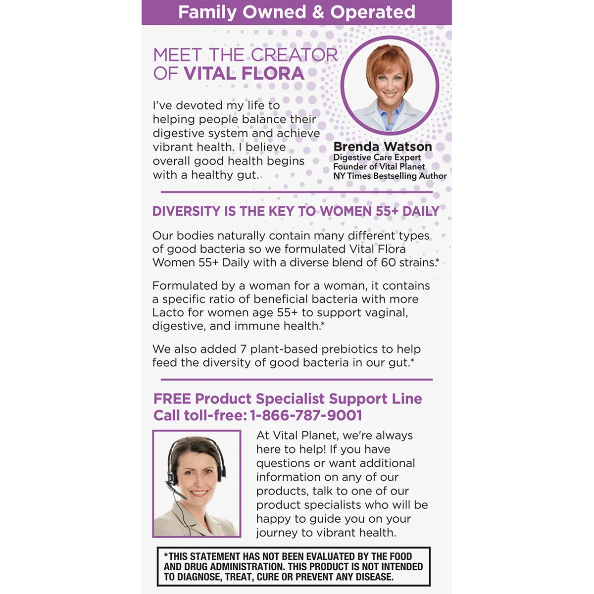 Vital Flora Women 55+ Daily Probiotic (Shelf Stable) - Image 4