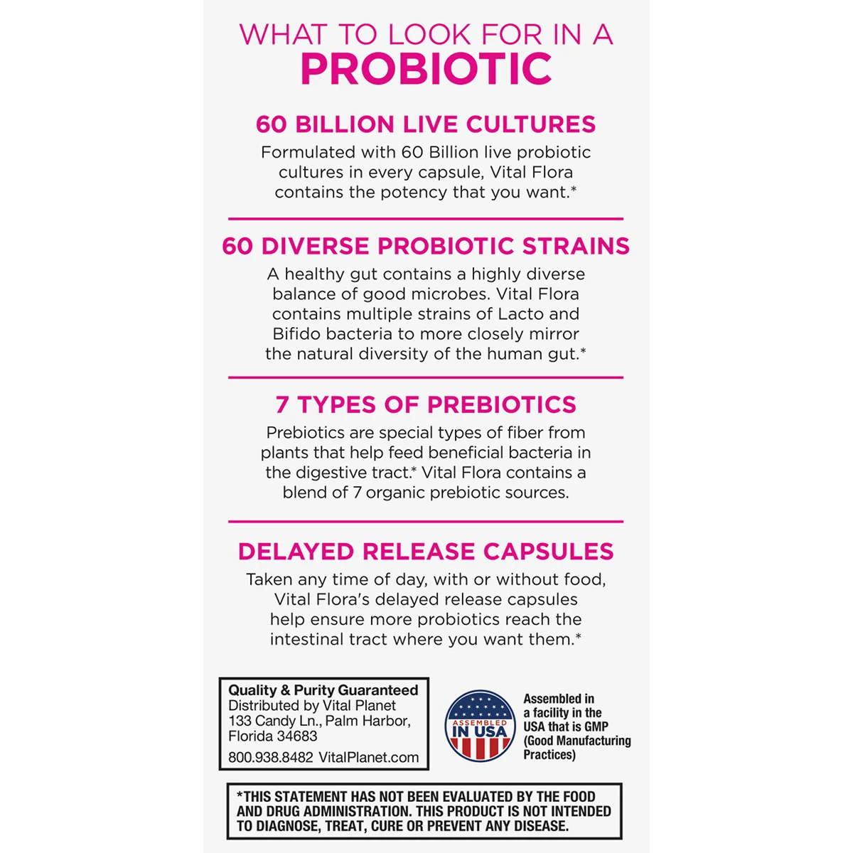 Vital Flora Women’s Daily Probiotic (Shelf Stable) - Image 3