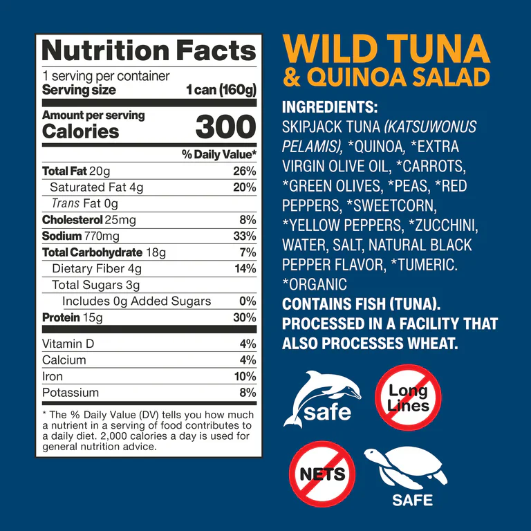 Wild Planet Wild Tuna & Quinoa Salad Ready-To-Eat Meal - Image 2