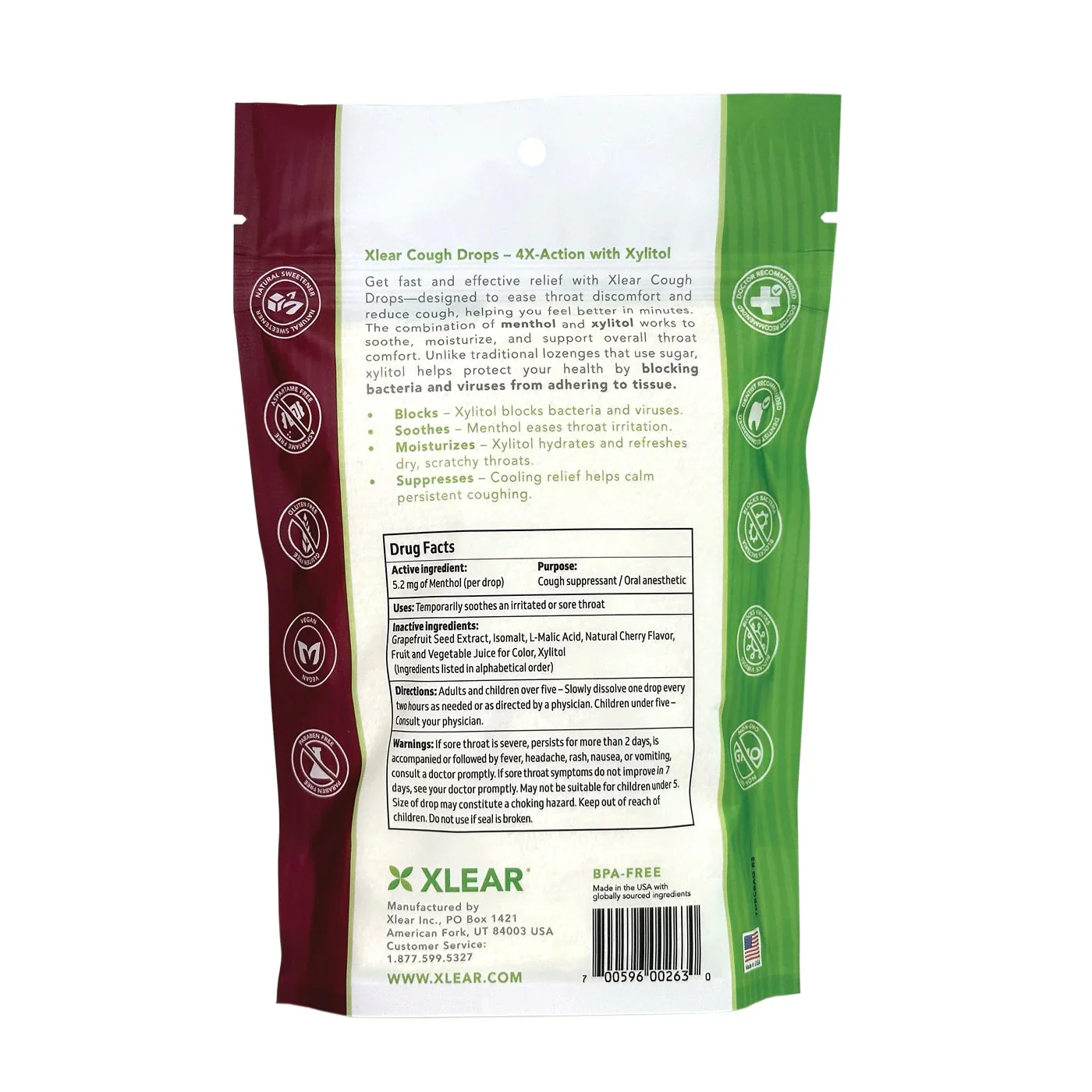 Xlear Cough Drops (Black Cherry) - Image 2