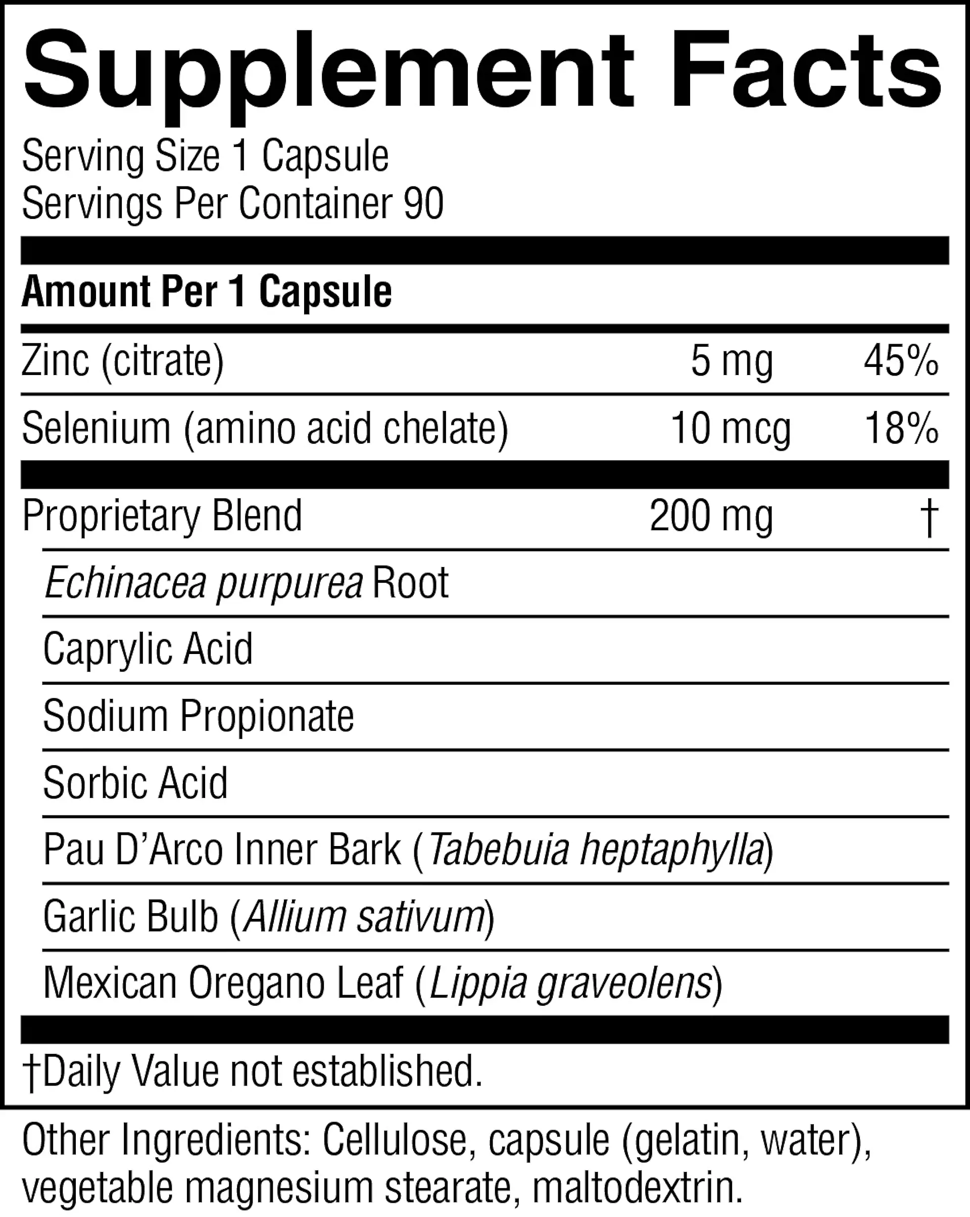 Yeast/Fungal Detox (90 caps) - Image 2